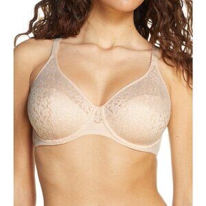 🆕CHANTELLE Norah Underwire Non-Padded Bra 38DDD Nude Blush Beige #13F1